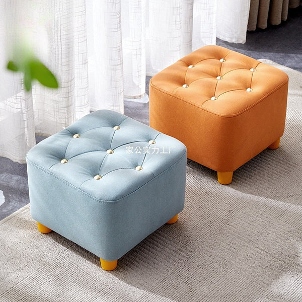 Nordic light luxury shoe change stool household entrance wear shoes small stool coffee table low stool send gift advertisement small stool