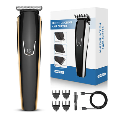 Wholesale professional electric hairdresser multifunctional electric clipper suit nose hair shaving oil head carving cross-border hair replacement