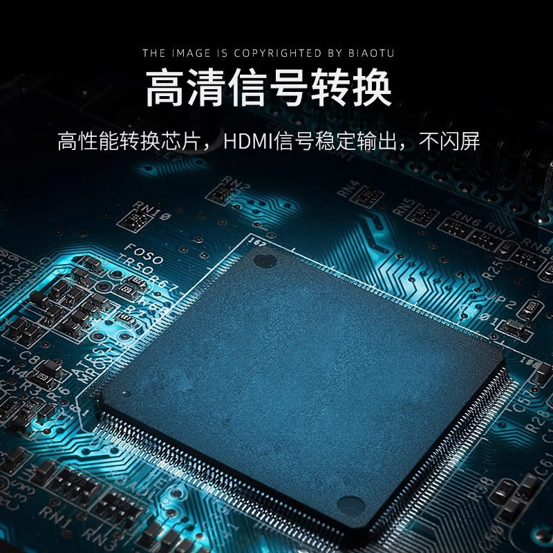 HDMI to VGA converter laptop desktop set top box projector adapter cable monitor vja high definition