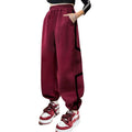 Girls' pants  spring/autumn collection: big girls' spring activewear, wide-leg sweatpants, spring outfits, new children's casual pants