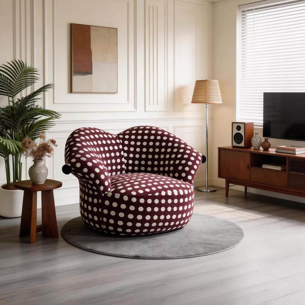 Clown beanbag single french cream style living room balcony design casual fabric casual sofa chair for home