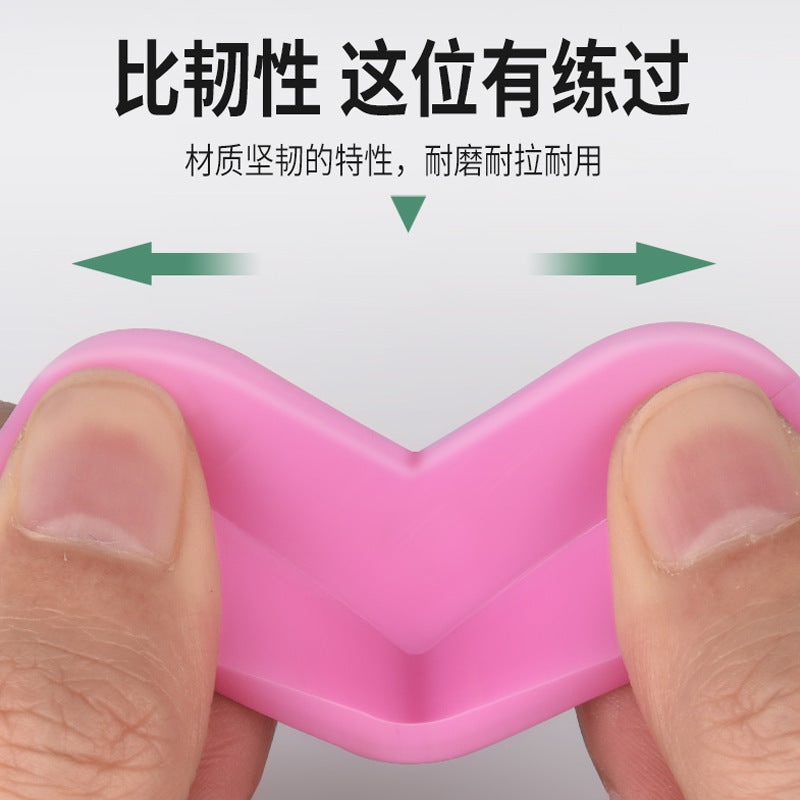 Anti-collision corner table corner silicone glue-free protective cover, anti-collision anti-collision corner protection coffee table furniture sticker soft right angle