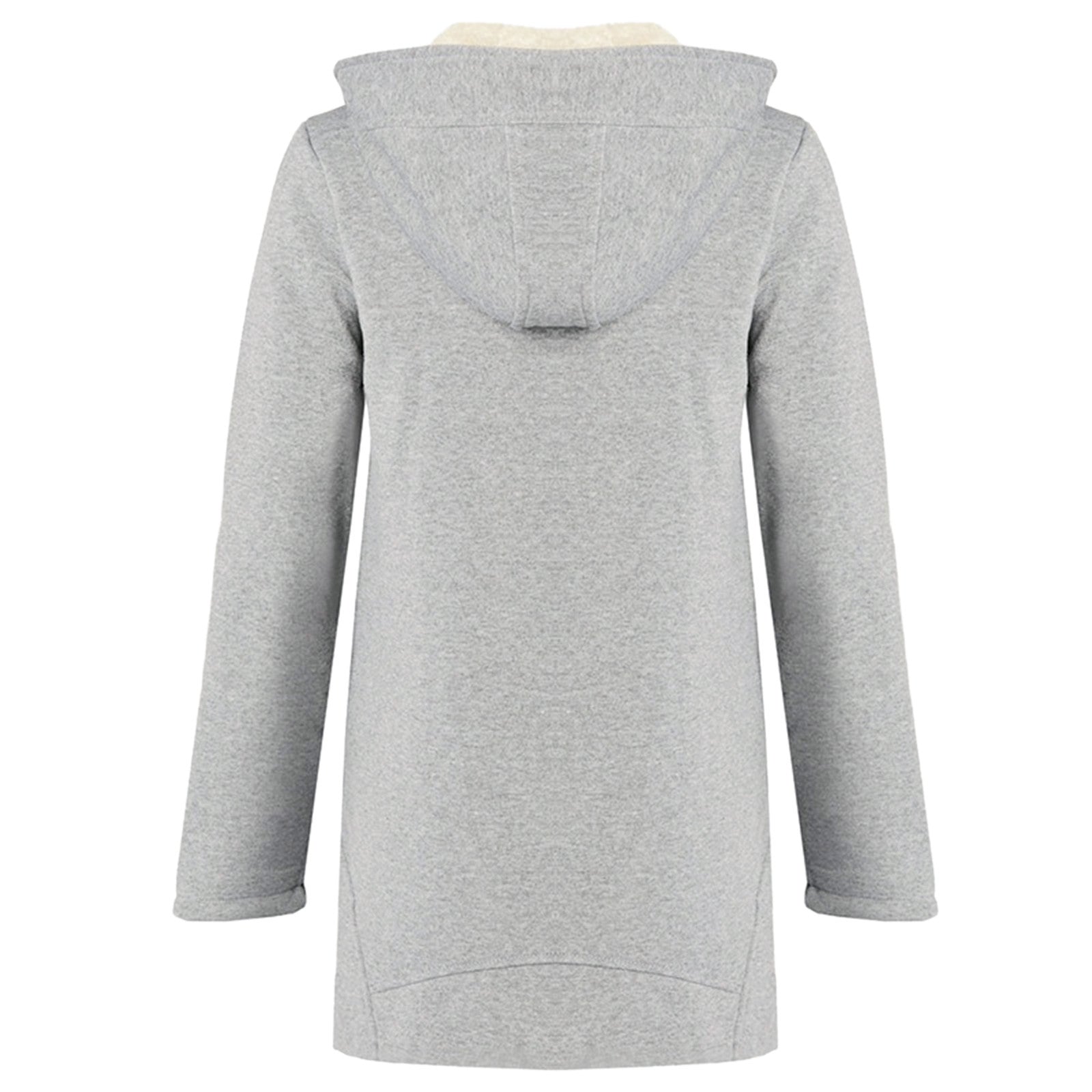 European and American  women's clothing autumn and winter new large-size coat solid color velvet solid color hooded cardigan jacket women