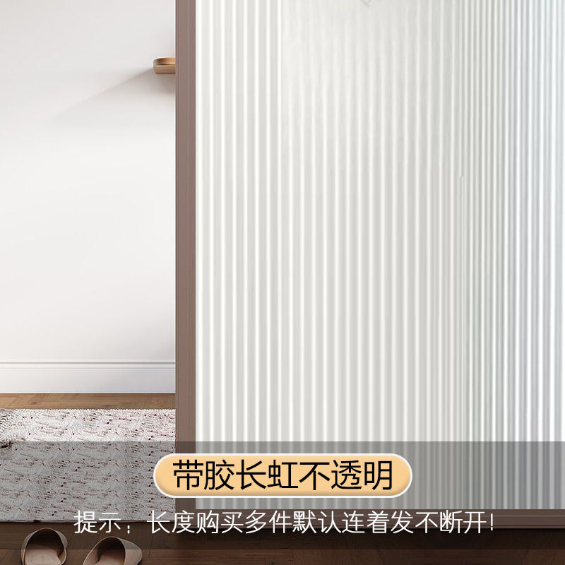 Electrostatic glue-free crystal long iris three-dimensional film bathroom new Changhong anti-peeping and transparent glass film