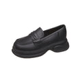 New platform white sneakers for women - spring 2025 collection: chunky sole, french retro, british style, slip-on loafers, and single shoes