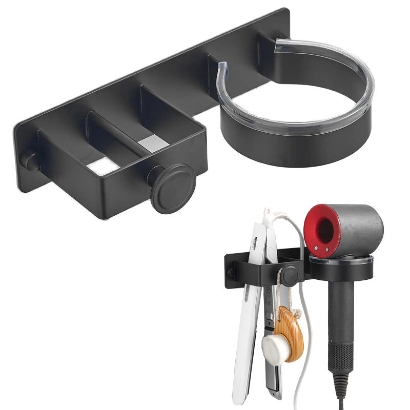 Cross-border no-punching hair dryer rack, hair straightener bracket, curling iron, hair tool storage rack, hair dryer hanger