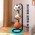 Ball storage rack - home basketball storage, soccer & sports multifunctional organizer, indoor multi-tier ball display stand