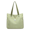 2023 fashion new arrival houndstooth canvas bag large capacity popular casual shoulder bag simple versatile tote bag for women
