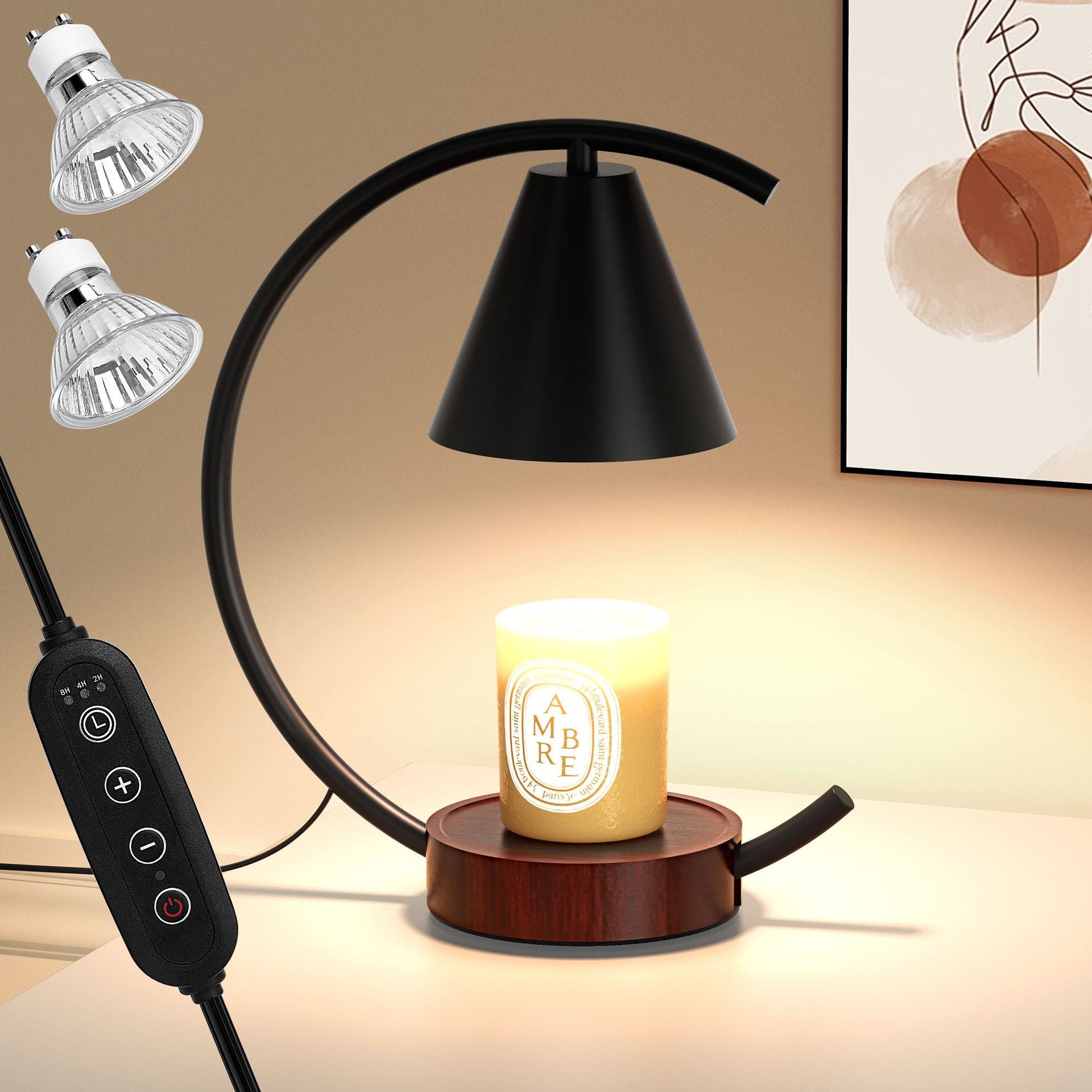 Timable dimming aromatherapy wax melting lamp ambient lamp bedroom bedside lamp simple high-end desk lamp  hot-selling