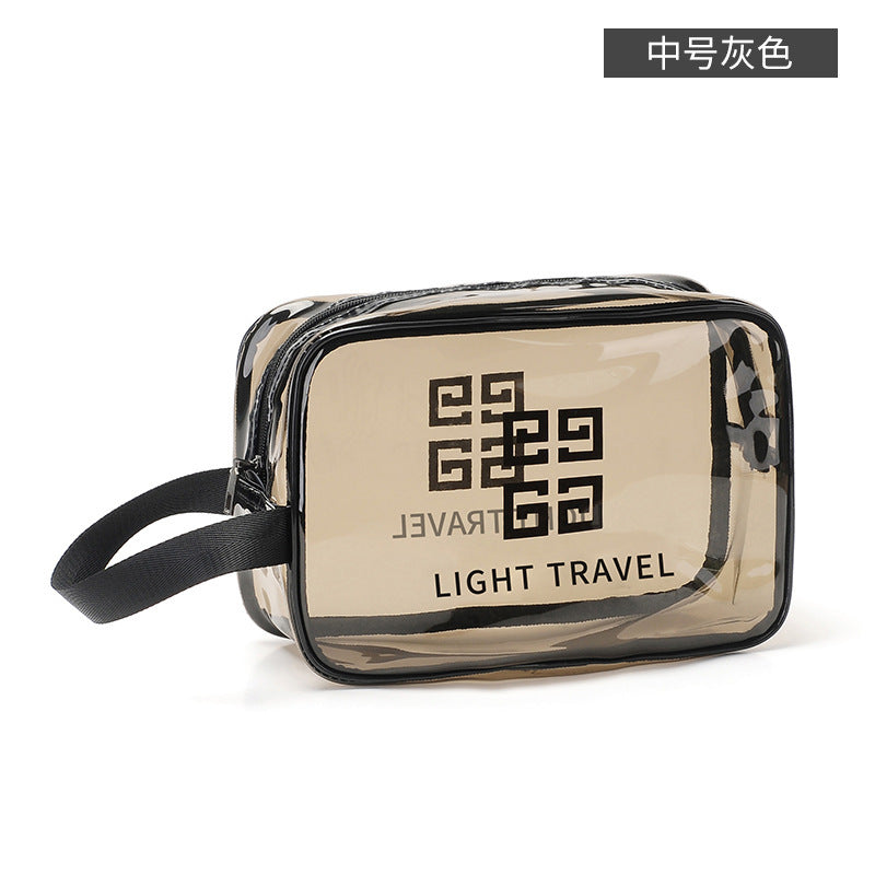 Portable PVC Travel Waterproof Cosmetic Bag Dry and Wet Separation Cosmetic Wash Bag Portable Clothing Storage Swimming Bag