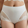Wholesale high-waisted seamless plus size panties: comfortable, breathable, lace-trimmed, adhesive, extra large, high-stretch, seamless briefs