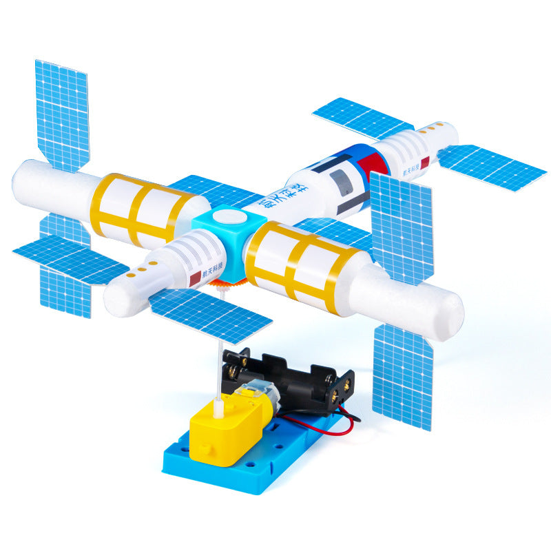 Processing custom technology small production DIY space station aerospace stem primary school student material package source factory