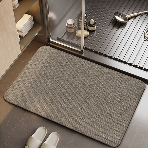 Cross-border simple pineapple grid bathroom floor mat, water-absorbing non-slip foot pad, toilet, toilet, door-to-door toilet, dirt-resistant