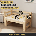 Solid wood spliced bed, queen size, extra wide side bed with guardrail, home baby crib, boy girl baby children's bed
