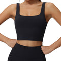 Lycra high-end sports bra, lulu style, high-impact sports tank top, women's fitness shockproof barely-there yoga bra