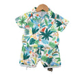 Boys' summer beach outfit set - stylish kids' short-sleeve and pants casual two-piece set - wholesale for cross-border e-commerce
