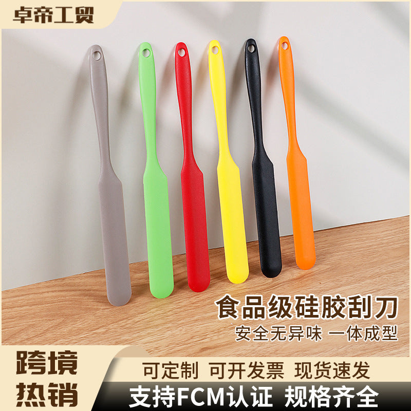 hot-selling integrated silicone spatula, cream mixing baking spatula, cake demoulding baking knife, high temperature resistant for home