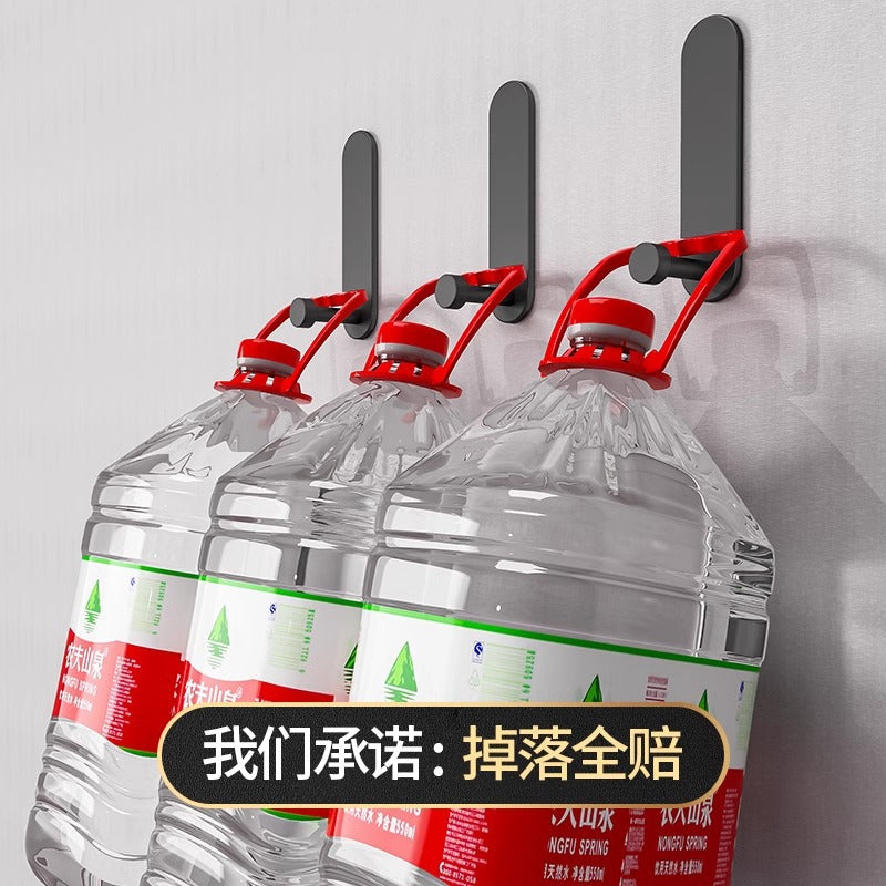 Black punch-free strong adhesive load-bearing adhesive hook bathroom toilet wall bathroom towel entrance door back hook