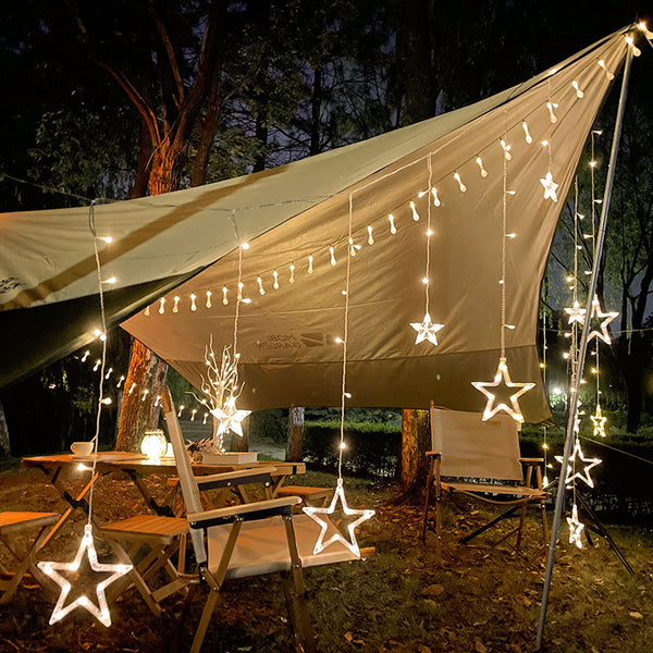 Solar star light led light string outdoor camping small lights, festival arrangement atmosphere canopy decorative lights wholesale