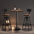 Iron bar chair table combination creative high stool one table two chairs restaurant casual back chair bar table no