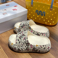 Eva women's summer slippers fashion korean style japanese style hong kong style cool slippers outwear beach stomping thick soleins cool slippers