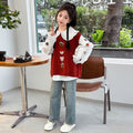 Girls' spring/autumn casual new style base layer top, stylish middle and young children's girl's shirt, kids' spring/autumn korean style fashionable inner layer
