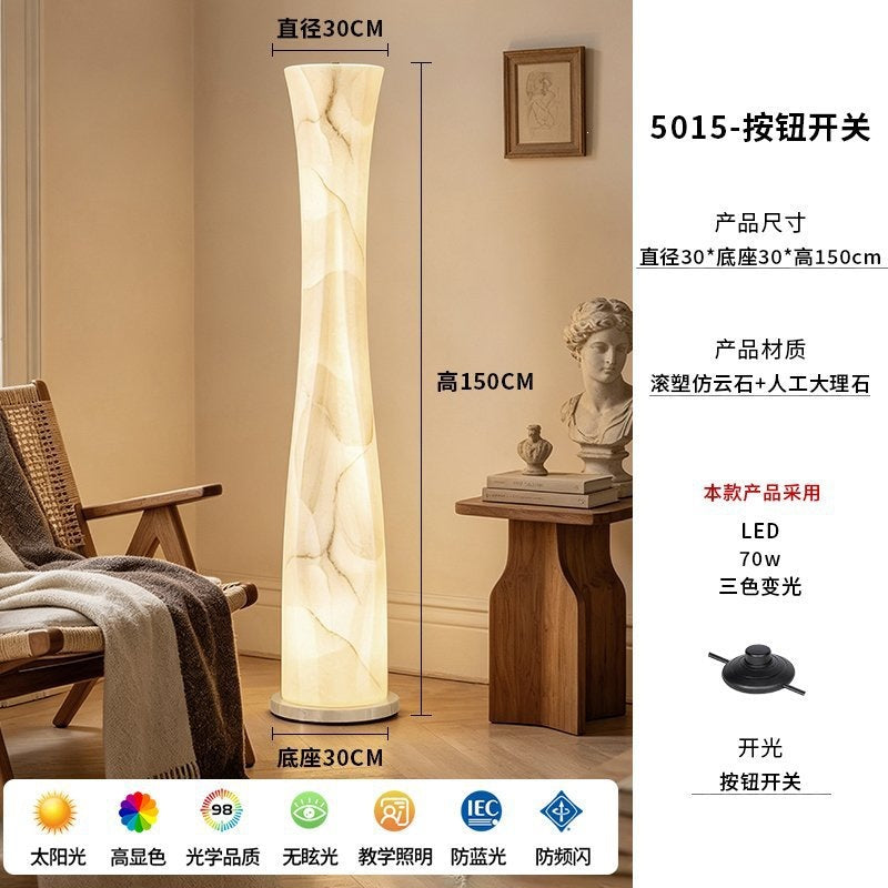 Hotel & b&b outdoor decorative ambient courtyard villa landscape floor lamp - faux marble standing floor lamp