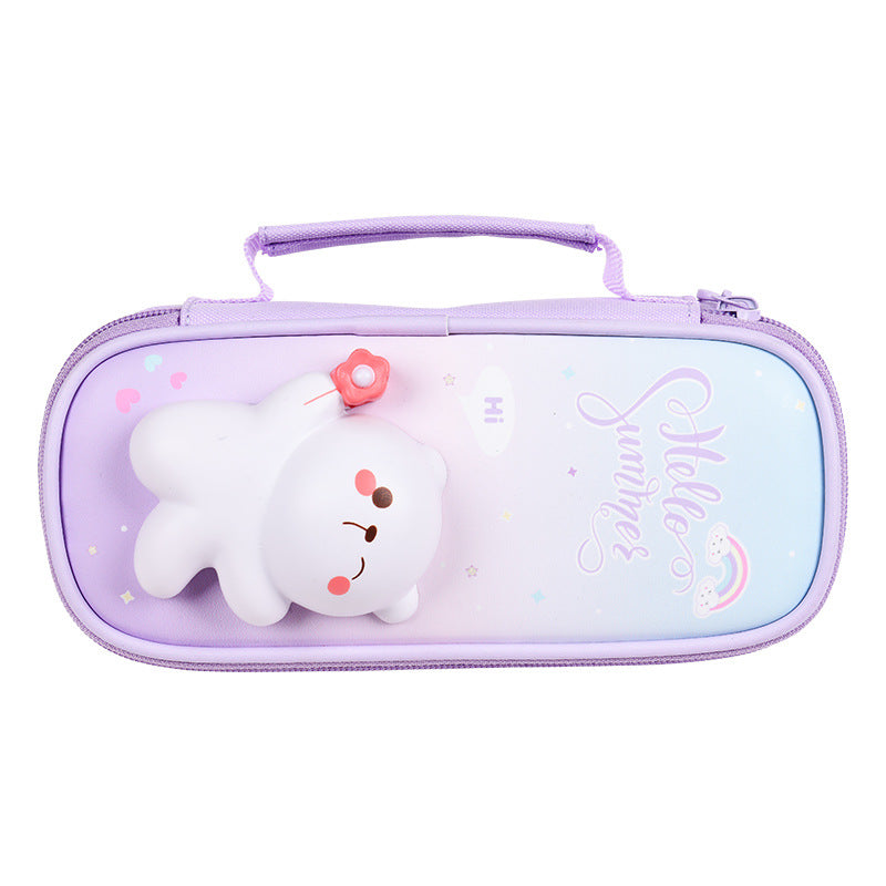 New cute pencil bag small fresh creative multi-functional stationery box girls cartoon pencil bag