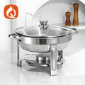 Stainless steel round alcohol stove hanging stove heat preservation heating container buffet stove cross-border supply chafing dish