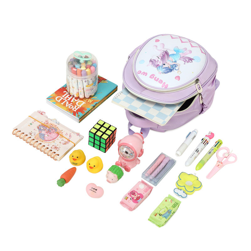 New lightweight kindergarten backpack for boys - cute dinosaur eggshell design - available in small, medium, and large sizes - perfect for preschool, kindergarten, and first grade girls