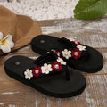 Plus size women's flip-flops for export: summer indoor beach sandals, bohemian style, comfortable and stylish