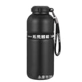 316 double-layer vacuum sports thermal water cup outdoor cycling hiking water bottle with rope popular cup engraved logo