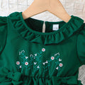 new summer collection: baby & toddler girl's solid color bubble sleeve floral print belted dress