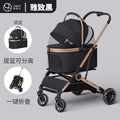 Pet stroller for cats and dogs - lightweight, foldable, and portable for teacup poodles, toy pomeranians, chihuahuas, yorkshire terriers, and bichons