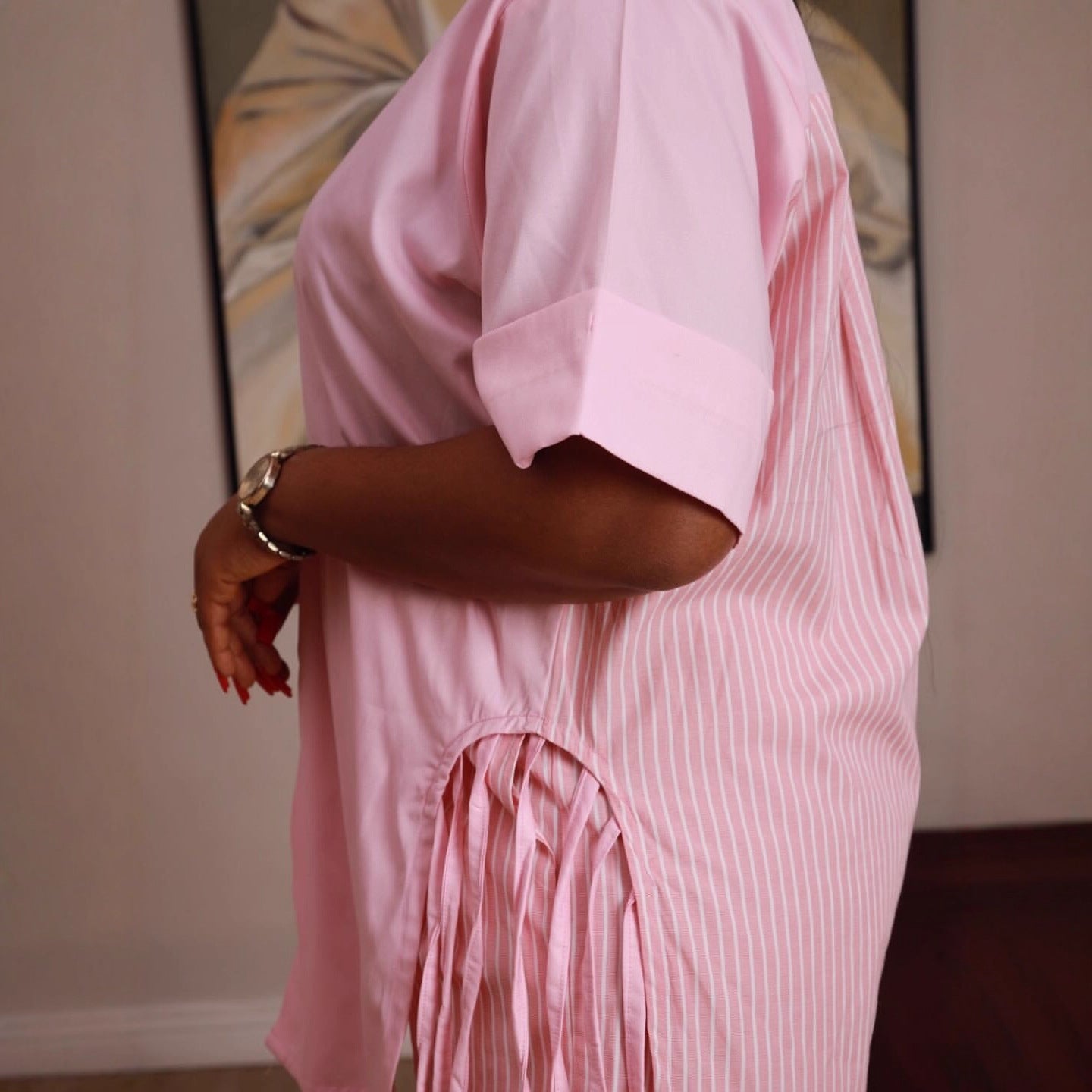 European and American large-size women's cardigan fringed shirt casual shorts women's African new foreign style loose women's suit trendy
