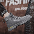 Spring high-top men's shoes 2025 new spring sports casual waterproof non-slip wear-resistant shoes men's martin boots trendy shoes