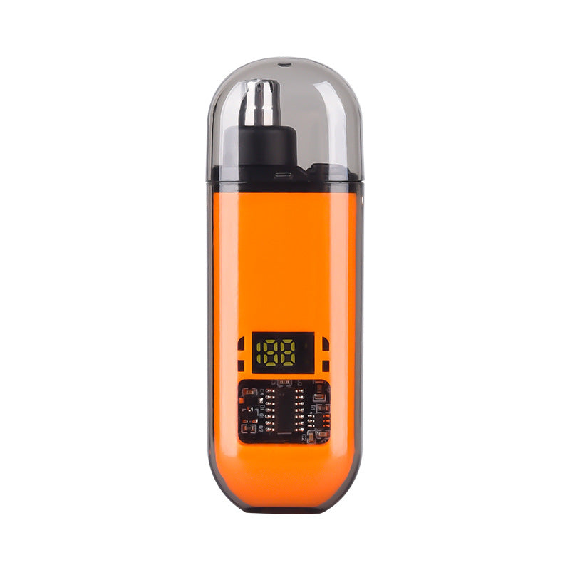 New rechargeable electric nose hair trimmer for men - digital display, mini & portable