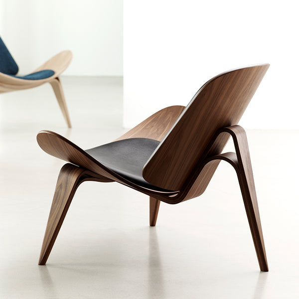 Nordic Smile Shell Chair Living Room Backrest Airplane Chair Casual Simple Modern Designer Balcony Single Sofa Chair
