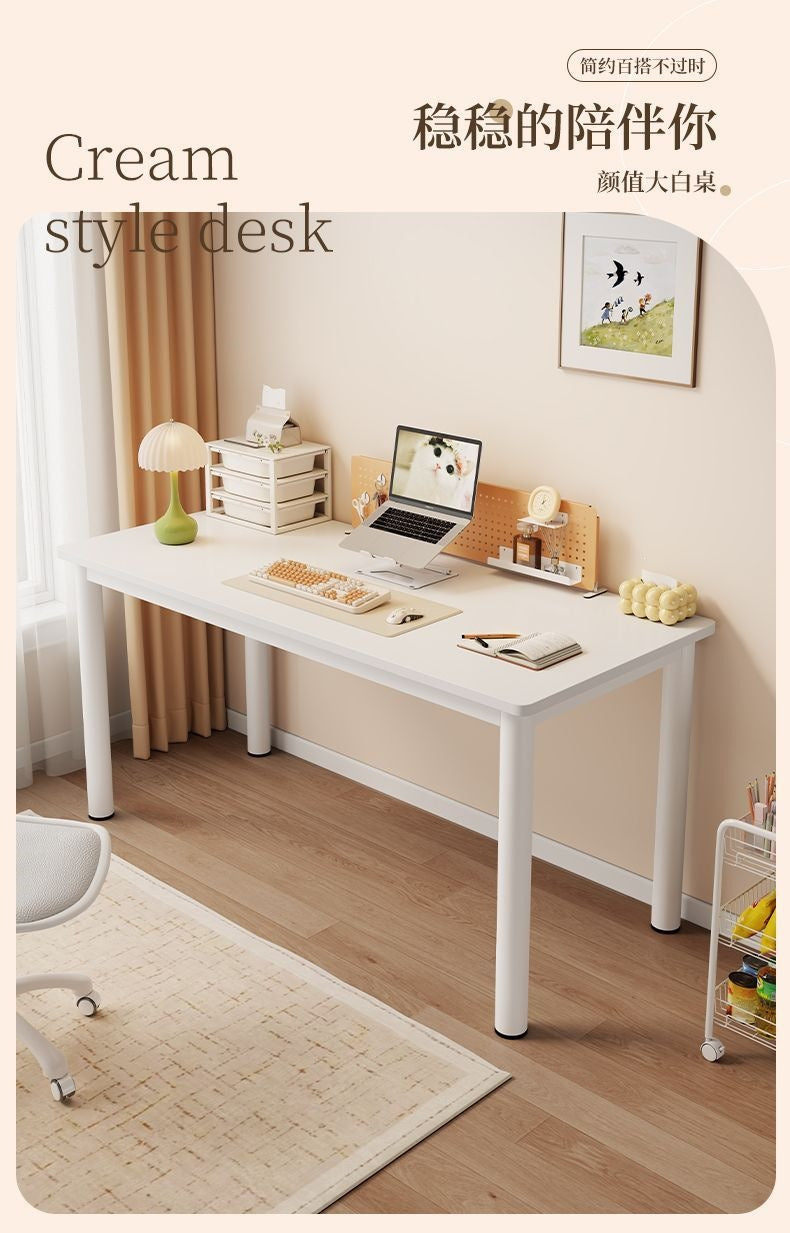Computer desk desktop desk student for home writing office desk simple rental house table large white table dressing table