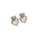 Stylishelegant copper inlaid zirconium heart necklace for women casualaccessible luxuryfashionbest selling non-fading clavicle chain jewelry suit