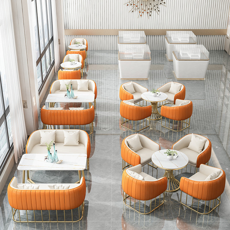 Negotiation table and chair combination sales office hotel rest area beauty salon photo studio reception sofa casual coffee shop booth