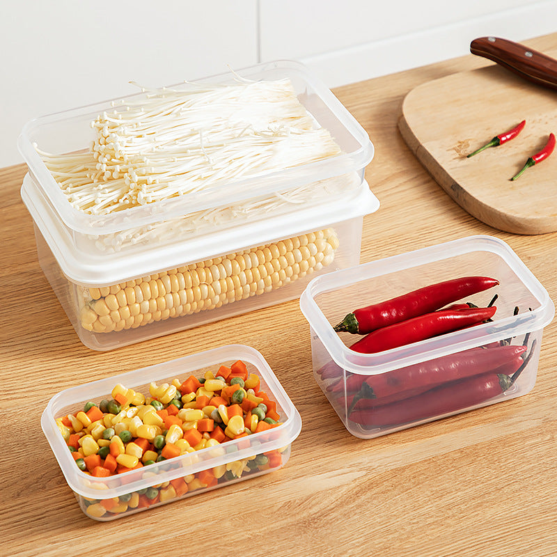 Kitchen Food Refrigerator Storage Box Transparent Sealed Fruit Food Fresh-keeping Box Food Grade Plastic Japanese Bento Box