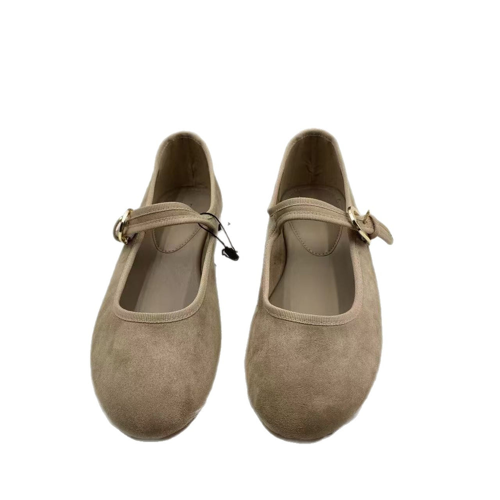 Za french round toe small flats evening gentle lady with skirt flats scoop shoes retro mary jane flats women's shoes
