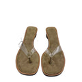 Za's 2025 summer new arrivals: women's wooden heel flip-flops, stiletto heel transparent pvc round toe casual sandals - beauty