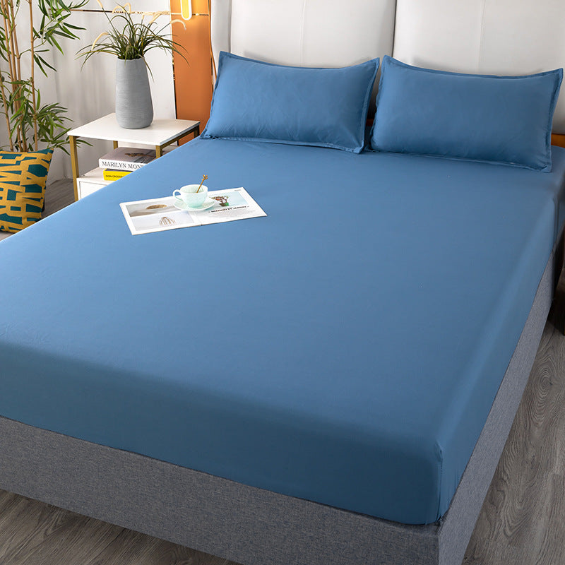 Pure color bed cover single piece bed cover three piece set simmons bed skirt one circle elastic all inclusive fitted sheet bed bag