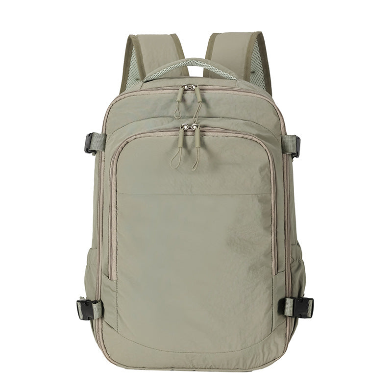 Outdoor leisure travel backpack for men and women, large capacity, lightweight and versatile laptop bag, multi-functional college student schoolbag