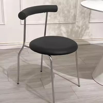 Luxury modern minimalist small apartment home oval dining table french cream style sintered stone dining table and chair set