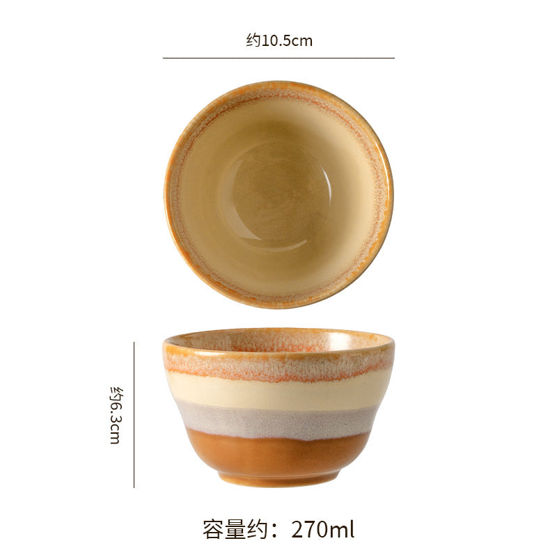 Japanese kiln personalized tableware restaurant hot pot restaurant small bowl fruit bowl good-looking cooking bowl for home rice small bowl