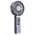New usb handheld fan - mini portable folding fan with digital display - perfect for office, students, and gifts