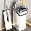 new hands-free flat mop with scraper – the ultimate one-touch cleaning solution for home use, featuring wet & dry separation for effortless mopping